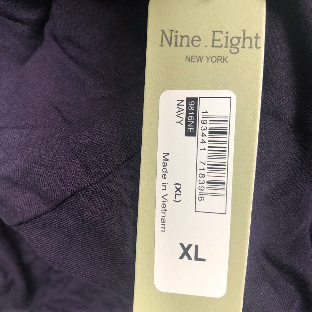 Nine. Eight New York Women’s Navy Long Sleeve T-Shirt Dress Size XL NWT - Picture 9 of 11